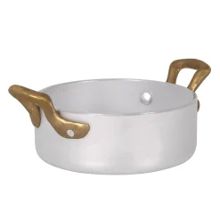 Clearance Mini Casserole with Brass Handles for Serving, 12.5cm Pots & Pans