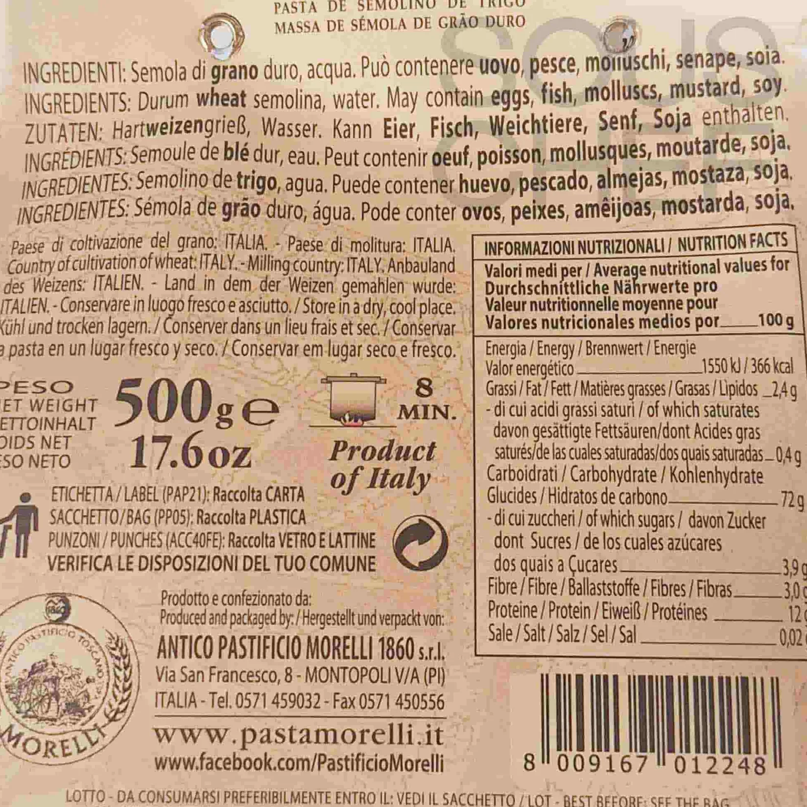 Sale Busiate di Toscana, 500g Ingredients Brands|Italian Ingredients