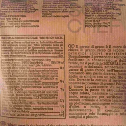 Sale Tortiglioni Pasta with Wheat Germ, 500g Ingredients Brands|Italian Ingredients