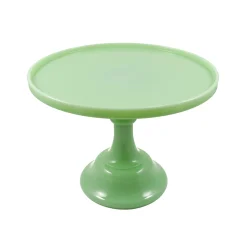 Hot Jade Milk Glass Cake Stand American Ingredients|Serveware