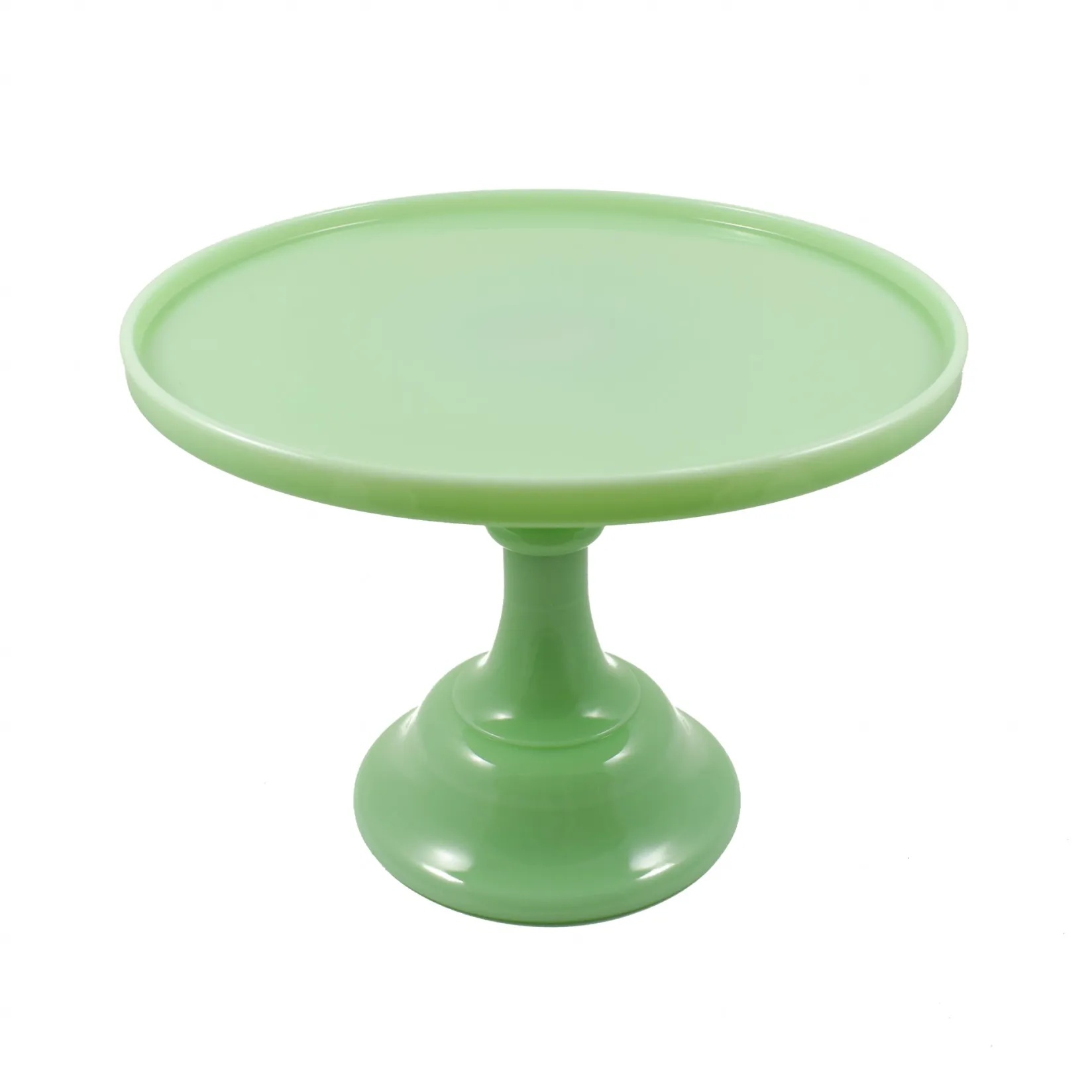 Hot Jade Milk Glass Cake Stand American Ingredients|Serveware