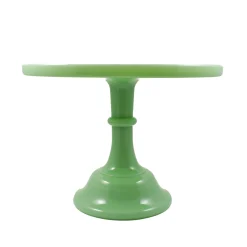 Hot Jade Milk Glass Cake Stand American Ingredients|Serveware