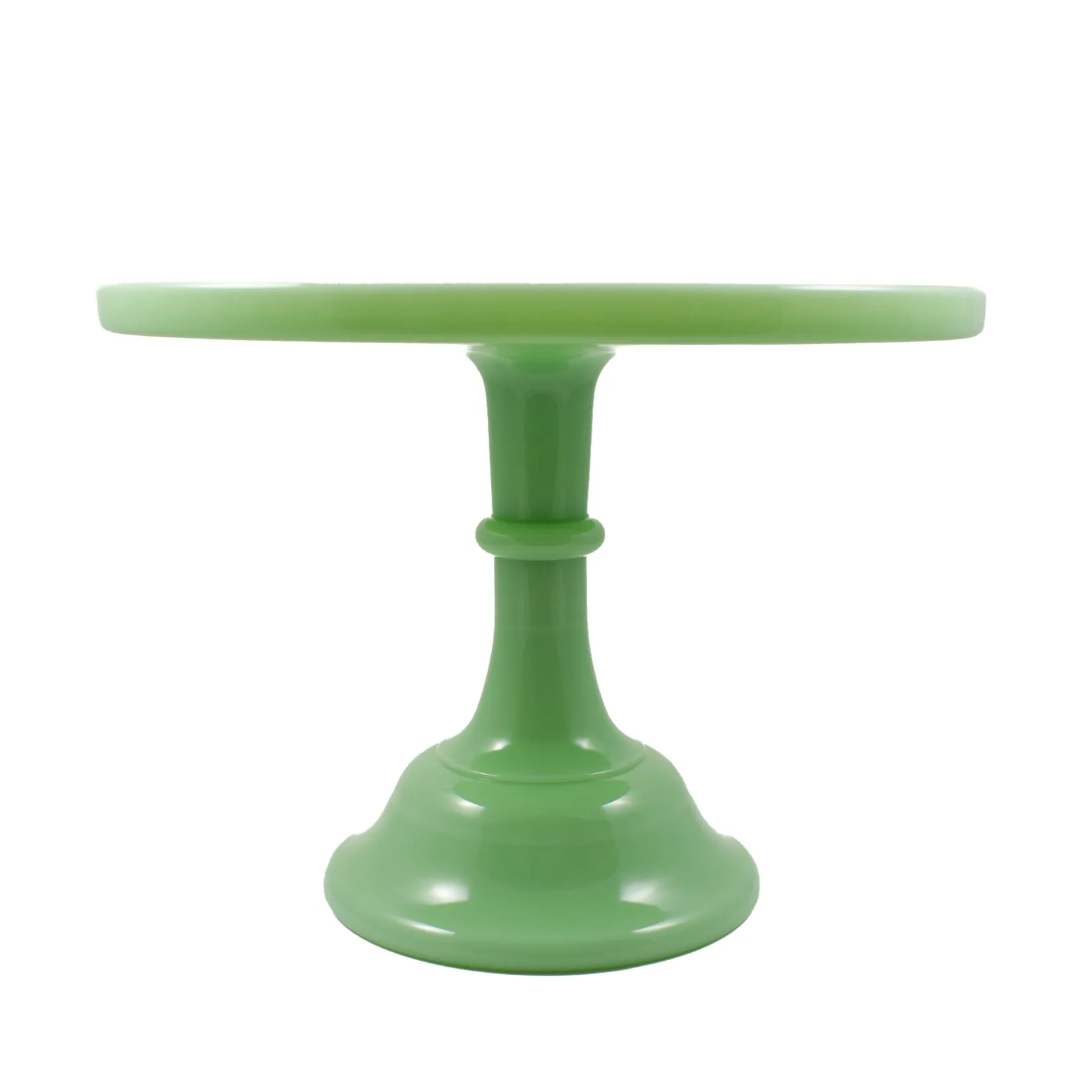 Hot Jade Milk Glass Cake Stand American Ingredients|Serveware