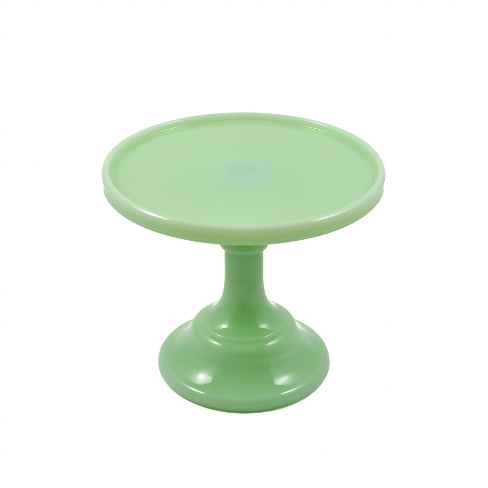 Hot Jade Milk Glass Cake Stand American Ingredients|Serveware