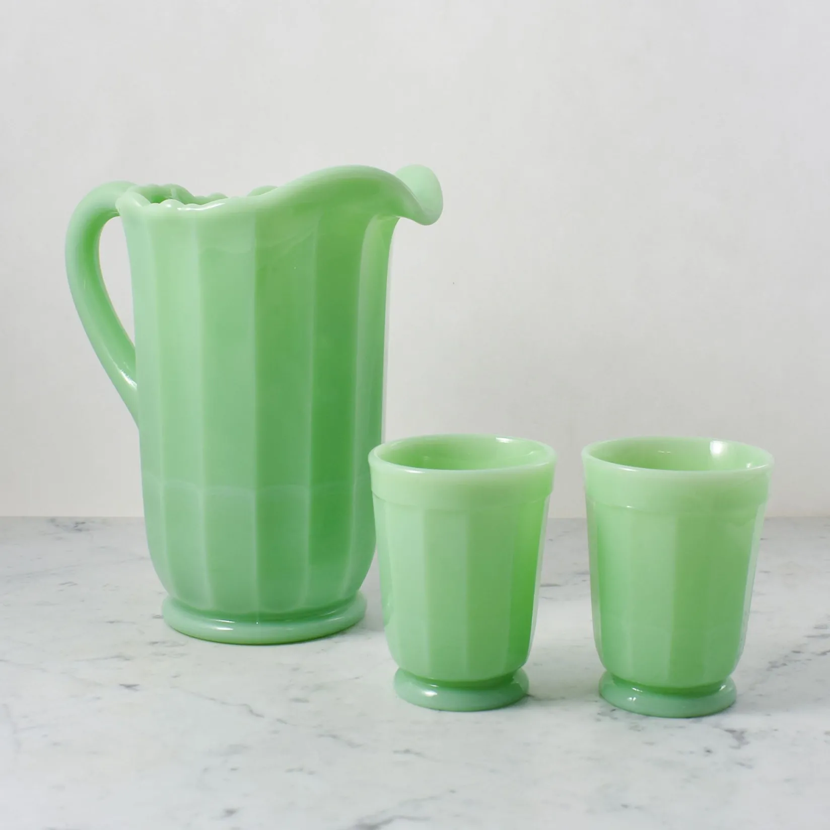 Sale Jade Milk Glass Pitcher American Ingredients|Jugs & Bottles