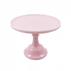 Sale Pink Milk Glass Cake Stand 10" Serveware|American Ingredients