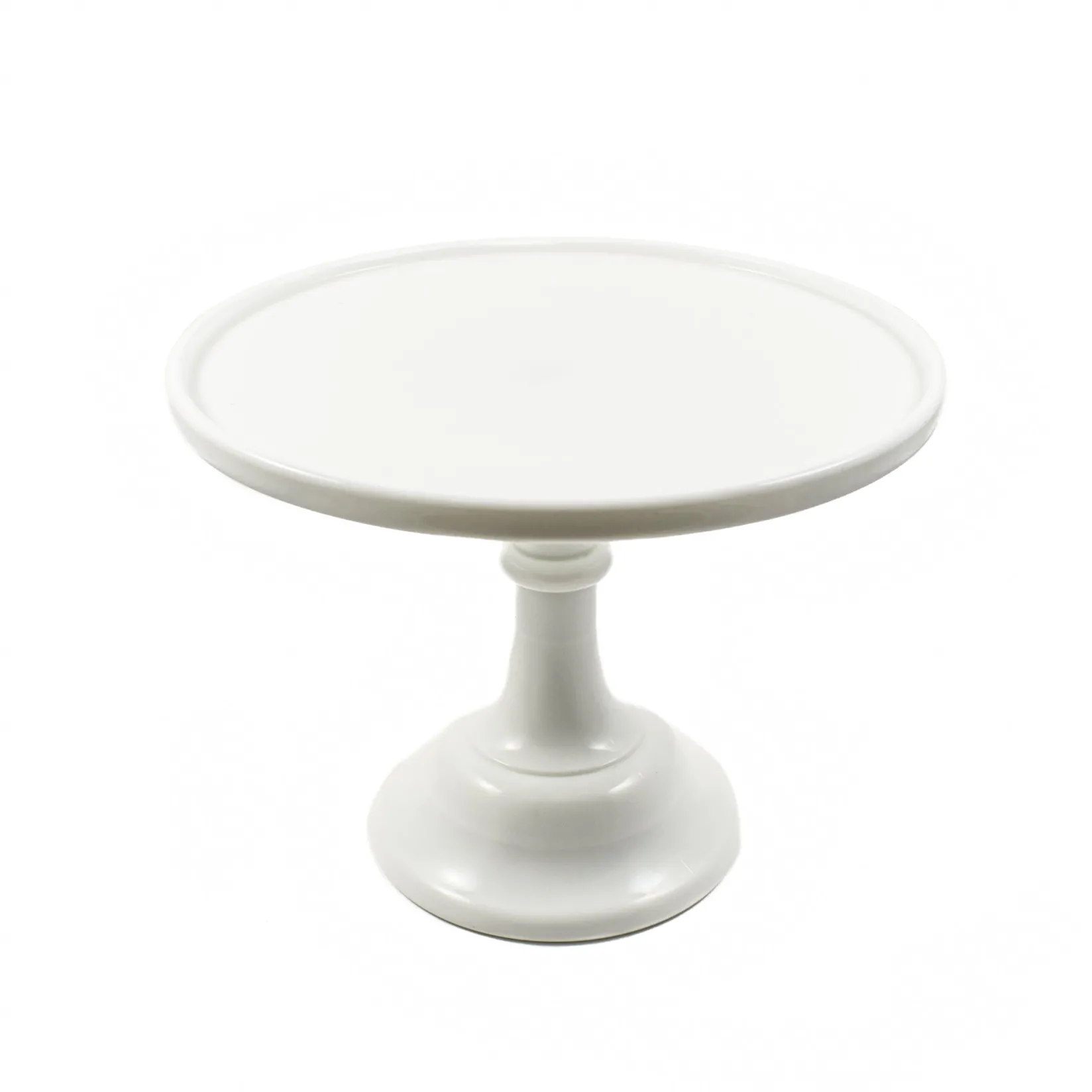 Clearance White Milk Glass Cake Stand American Ingredients|Serveware