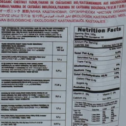 Best Organic Chestnut Flour, 500g Ingredients Brands|Baking Ingredients