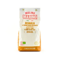 Organic Semola di Grano Duro Wheat Flour, 1kg Italian Ingredients|Baking Ingredients