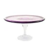 Best Murano Glass Amethyst Cake Stand, 25cm Tableware Brands