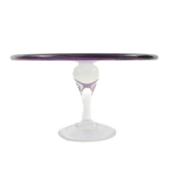 Best Murano Glass Amethyst Cake Stand, 25cm Tableware Brands