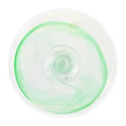 Murano Glass Green Cake Stand, 25cm Tableware Brands