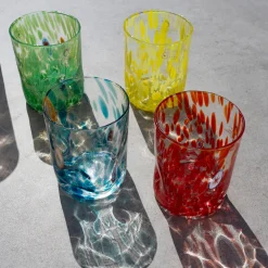 Best Murano Glass Tumbler, Aquamarine Table Setting|Drinking Glasses