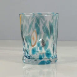 Best Murano Glass Tumbler, Aquamarine Table Setting|Drinking Glasses