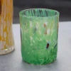 Clearance Murano Glass Tumbler, Green Table Setting|Drinking Glasses