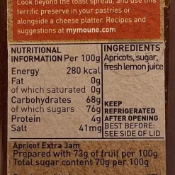 Apricot Jam, 340g Ingredients Brands|Jam, Honey & Spreads