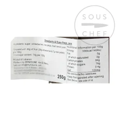 Outlet Strawberry & Rose Petal Jam, 250g Ingredients Brands|Middle Eastern Ingredients