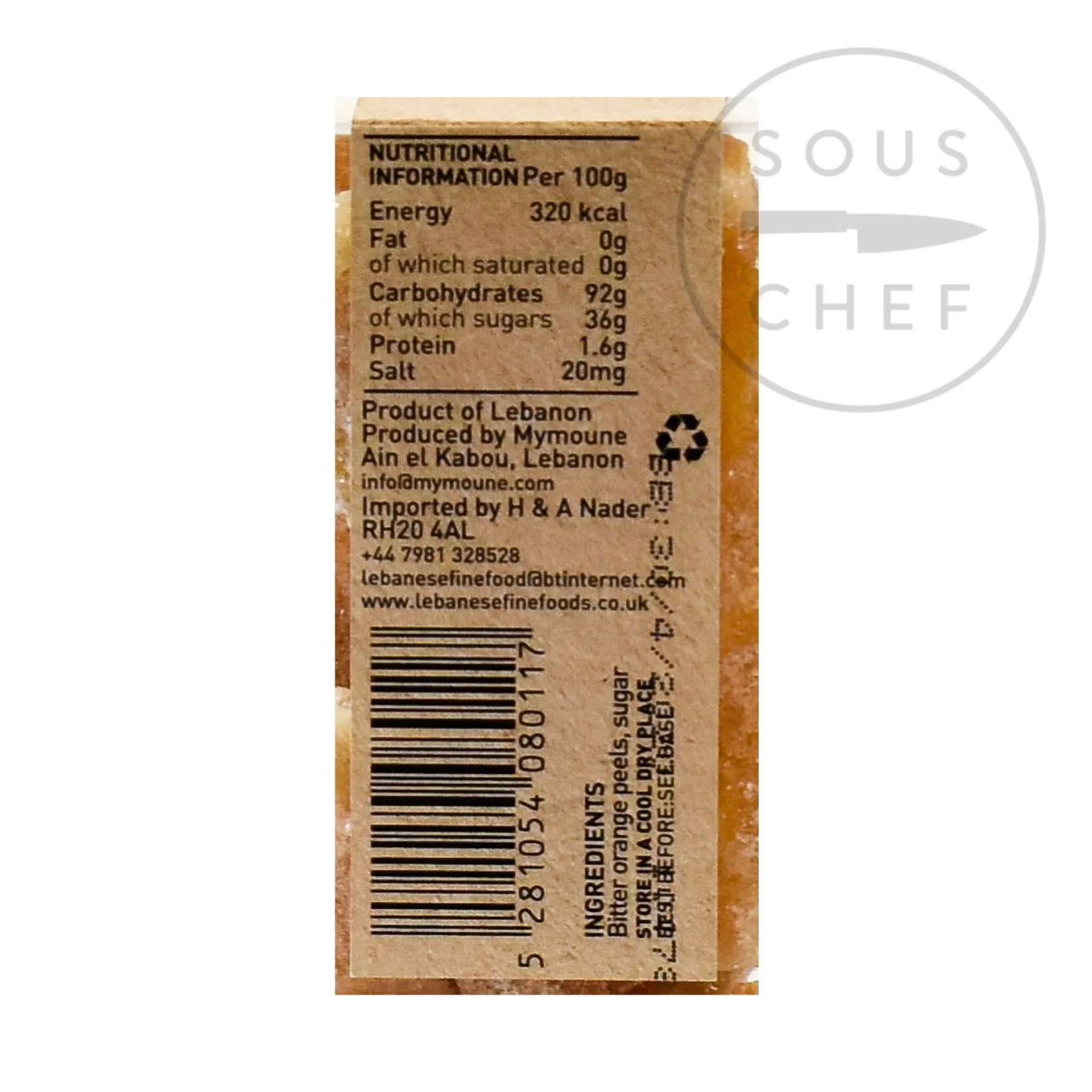 Clearance Sugared Bitter Orange Peel, 150g Middle Eastern Ingredients|Jam, Honey & Spreads