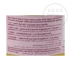 New Garlic & Ginger Paste, 190g Indian Ingredients|Sauces & Condiments