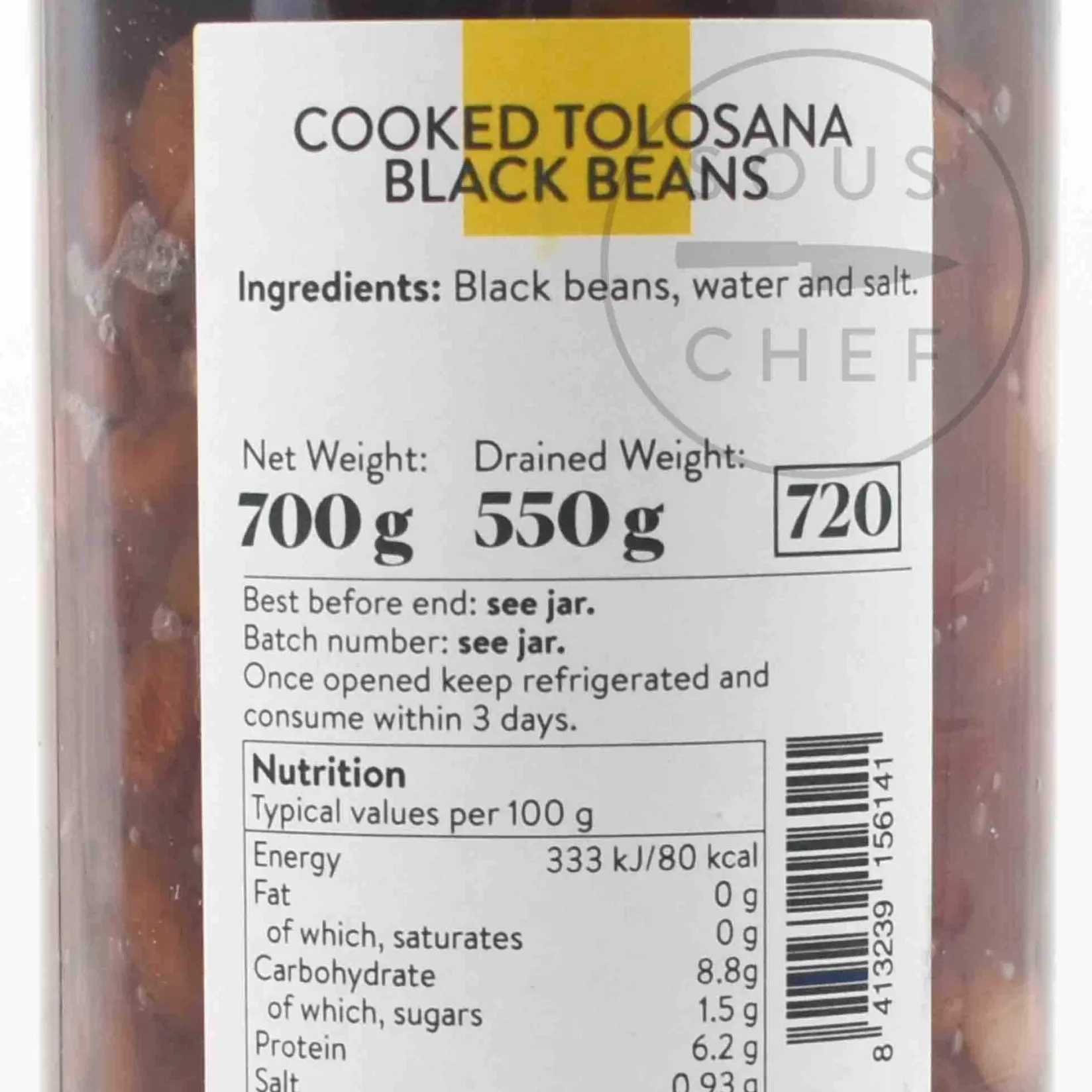 Hot Tolosana Black Beans, 660g Spanish Ingredients|Pasta, Rice & Beans