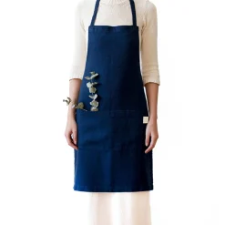 Best Navy Daily Linen Apron Kitchen Textiles & Clothing