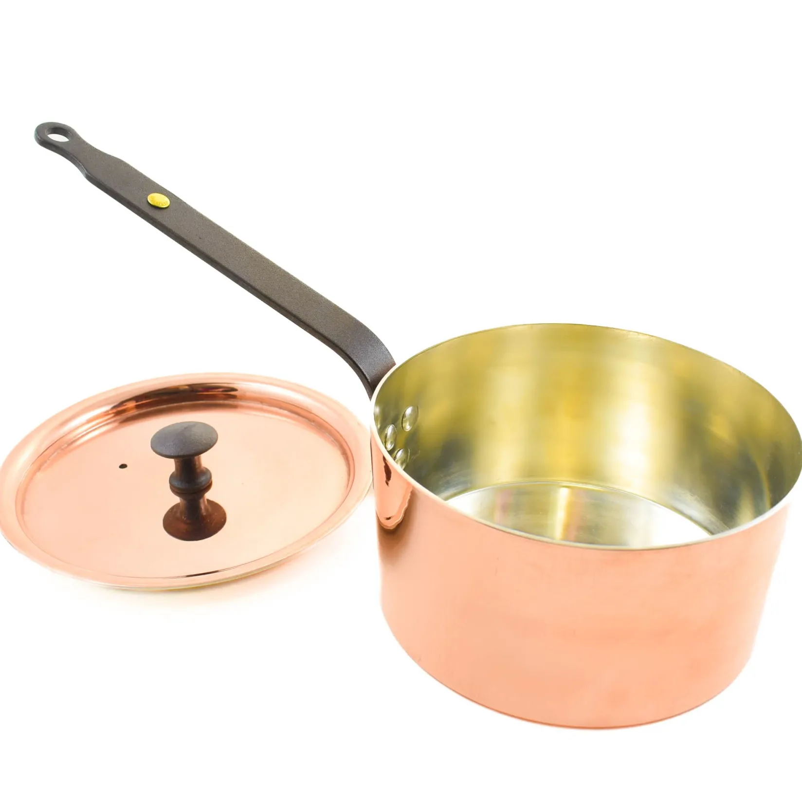 Clearance Copper Saucepan with Lid Made In The Uk|Pots & Pans