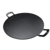 Outlet Spun Iron Baking Griddle with Handles, 12" Baking Supplies & Equipment