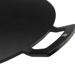 Outlet Spun Iron Baking Griddle with Handles, 12" Baking Supplies & Equipment
