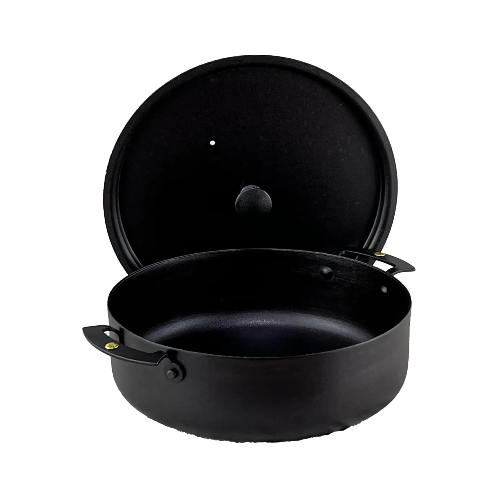 Spun Iron Prospector Saute Pan with Lid, 9" Pots & Pans