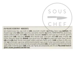 Hot Dark Belgian Chocolate Selection, 265g Ingredients Brands|French Ingredients