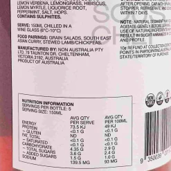 Clearance 5 Lemon Marmalade & Hibiscus Alcoholic Wine, 750ml Ingredients Brands|Drinks