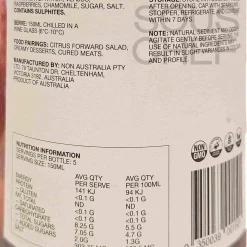 Online 1 Salted Raspberry & Chamomile Alcoholic Wine, 750ml Ingredients Brands|Drinks