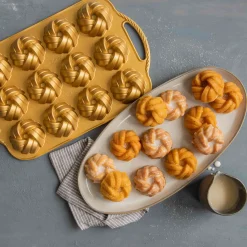 Online Gold Braided Mini Bundt Pan Baking Supplies & Equipment