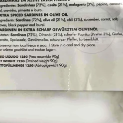 Sale Extra Spiced Sardines in Olive Oil, 125g Tinned Fish & Seafood|Ingredients Brands