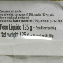 Horse Mackerel in Olive Oil, 125g Ingredients Brands|Tinned Fish & Seafood