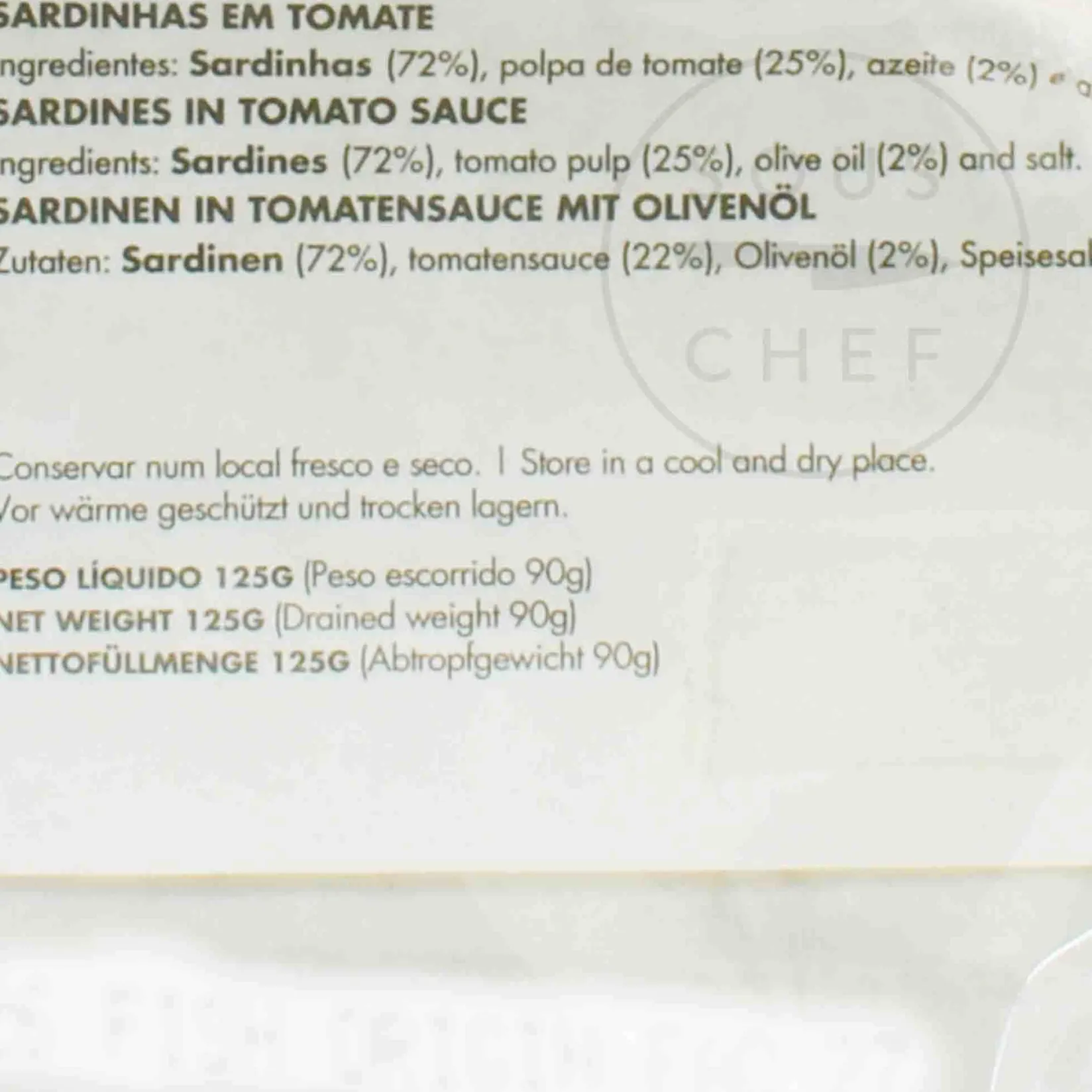 Outlet Sardines in Tomato, 125g Ingredients Brands|Tinned Fish & Seafood