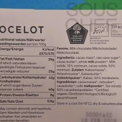 Organic Femme Milk Chocolate Bar, 70g Made In The Uk|Chocolate & Sweets