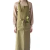 Hot Olive Chef Linen Apron Kitchen Textiles & Clothing