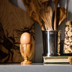 Outlet Olive Wood Egg Cup, 7.5cm Tableware Brands