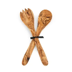 Hot Olive Wood Salad Server Set, 30cm Tableware Brands|Kitchen Tools & Utensils