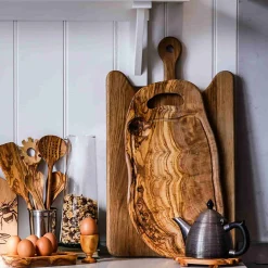 Olive Wood Slotted Spoon, 30cm Kitchen Tools & Utensils