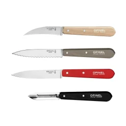 Clearance 4 Piece Red & Black Kitchen Essentials Knife Set Kitchen Knives