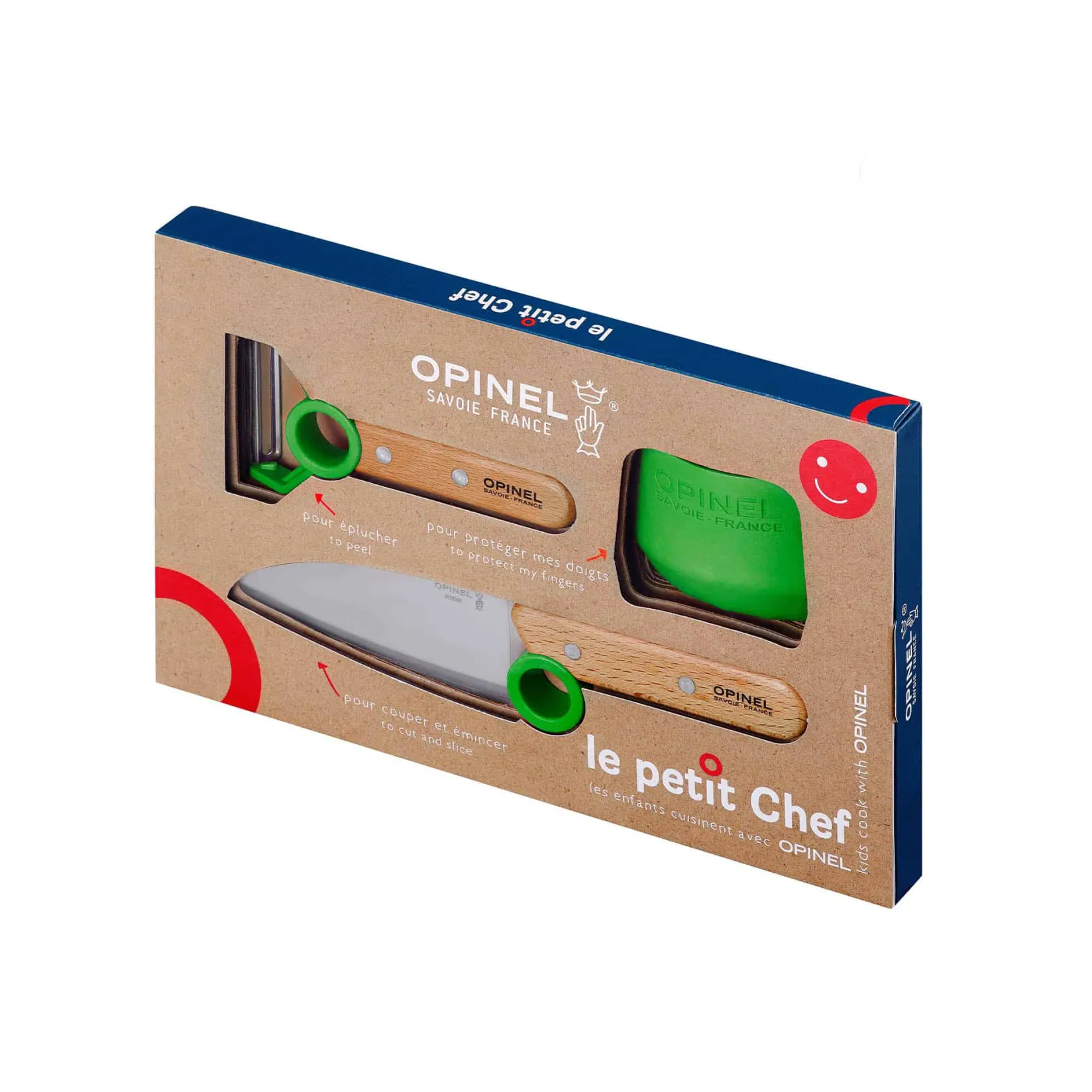 Best Green Le Petit Chef 3 Piece Children's Knife Set Kitchen Knives
