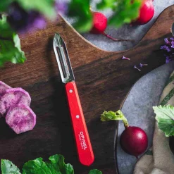 New No 115 Red Beechwood Handle Peeler, 6cm Kitchen Tools & Utensils