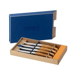 Sale Olivewood Deluxe Steak Knife Box Set French Ingredients|Kitchen Knives