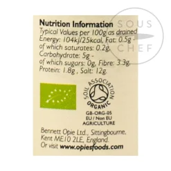 Hot Organic Capers, 180g Vegetables|Sauces & Condiments