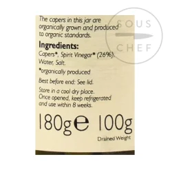 Hot Organic Capers, 180g Vegetables|Sauces & Condiments