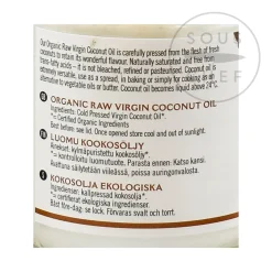 Sale Organic Virgin Coconut Oil, 200ml Ingredients Brands|African Ingredients