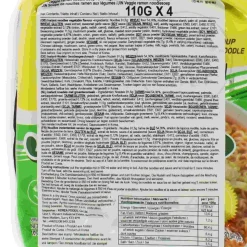 Outlet Vegan Jin Ramen Veggie Multi 4 Pack Noodles, 4 x 110g Ingredients Brands|Korean Ingredients