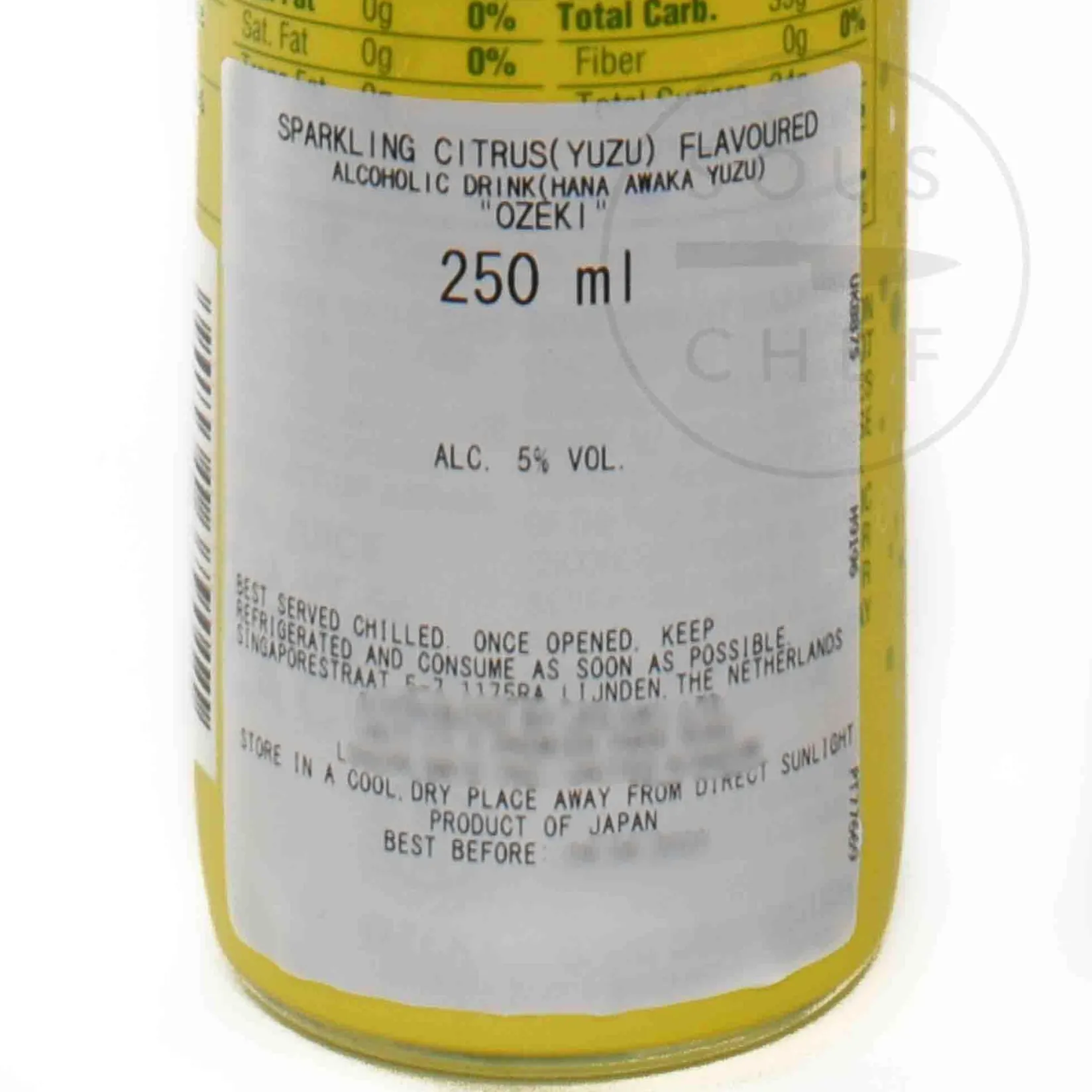 Online Hana Awaka Yuzu Sparkling Sake 5%, 250ml Japanese Ingredients|Drinks